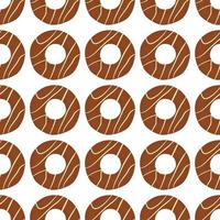 big set identical biscuit, kit colorful pastry cookie vector