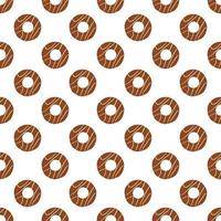 big set identical biscuit, kit colorful pastry cookie vector