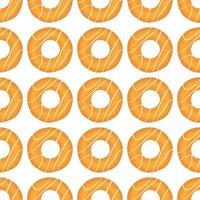 big set identical biscuit, kit colorful pastry cookie vector