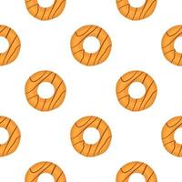 big set identical biscuit, kit colorful pastry cookie vector