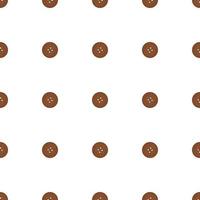 big set identical biscuit, kit colorful pastry cookie vector