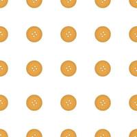 big set identical biscuit, kit colorful pastry cookie vector