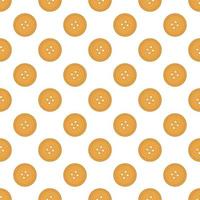 big set identical biscuit, kit colorful pastry cookie vector