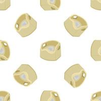 Abstract seamless plastic baby pots with comfortable handle vector