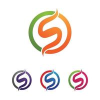 S logo and symbol vector image free