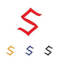 S logo and symbol vector image free