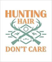 Dunting hair don't care vector