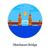 Oberbaum Bridge, Berlin vector