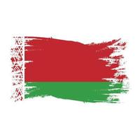 bandera de bielorrusia con vector de diseño de estilo de pincel de acuarela