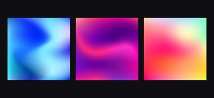 abstract gradient banner background collection vector