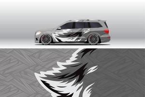 Car wrap decal designs.  for racing livery or daily car vinyl sticker vector
