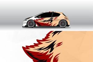 Car wrap decal designs.  for racing livery or daily car vinyl sticker vector