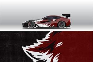 Car wrap decal designs.  for racing livery or daily car vinyl sticker vector