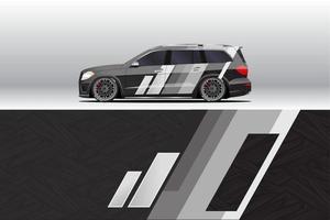 Car wrap decal designs. for racing livery or daily car vinyl sticker. vector