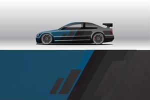 Car wrap decal designs. for racing livery or daily car vinyl sticker. vector