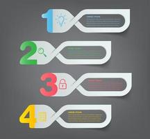 modern text box template, infographics banner vector