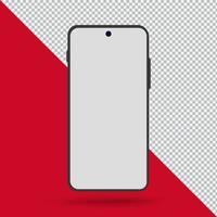 realistic new  mobile mockup isolated vector