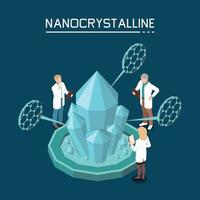 Nanotechnology Isometric Composition Vector Illustration