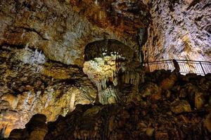 The internal of the famous karst cave of the Giant in Trieste, Italy.