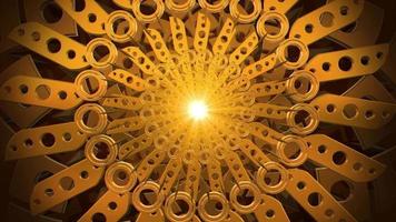 ROTATING ABSTRACT GOLD BACKGROUND ANIMATION LOOP