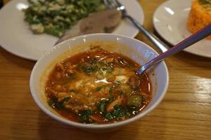 sopa de mezcolanza de cocina nacional foto