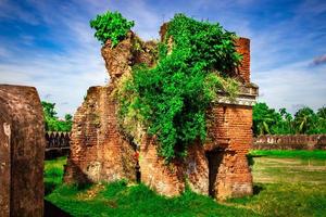 A ruin historical red fort photo