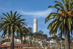 A view of Coit Tower in San Francisco photo