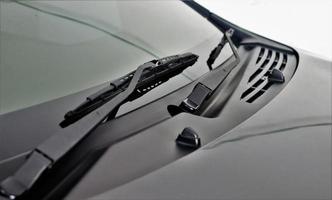 Car wiper. Black car wiper photo