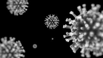 Virus 3D o epidemia de investigación científica.