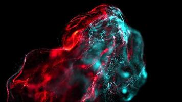 hermosas partículas de colores o humo de fondo abstracto video