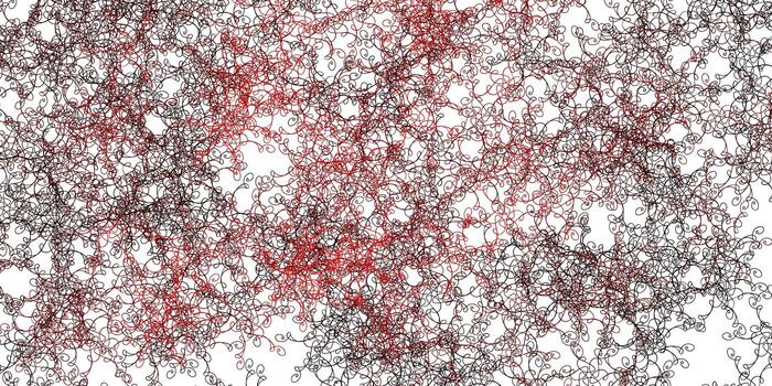 Light Red vector texture with wry lines.