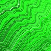 Light Green vector background with bent lines.