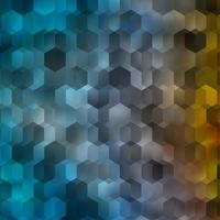 Light Blue, Yellow vector backdrop with hexagons.