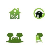 Building home nature logo  vector template