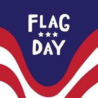 Vector illustration of Flag day