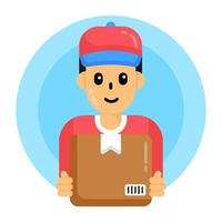 Delivery and courier  Boy vector