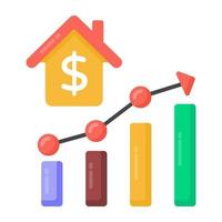 Estate Price Chart vector