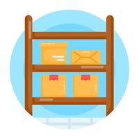 Parcel Shelves and Racks vector