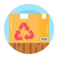 Parcel Box  Recycling vector