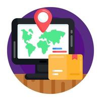 Online Parcel Order vector