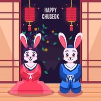 Happy Chuseok Card vector