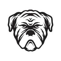 Dog face drawing vector