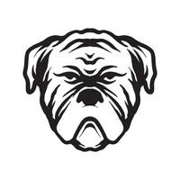 Dog face drawing vector