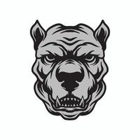 Dog face drawing vector