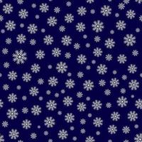 Snowflakes Seamless Repeat Vector Pattern