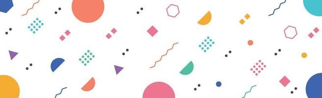 Abstract background with different geometric shapes vector