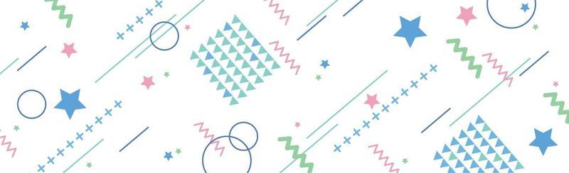 Abstract background with different geometric shapes - illustration