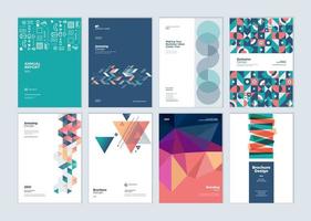 Brochure, Business Plan, Annual Report Designs vector