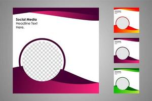 Suitable for social media posts templates and web or internet ads. vector