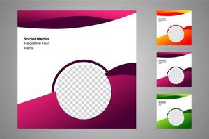 Suitable for social media posts templates and web or internet ads. vector